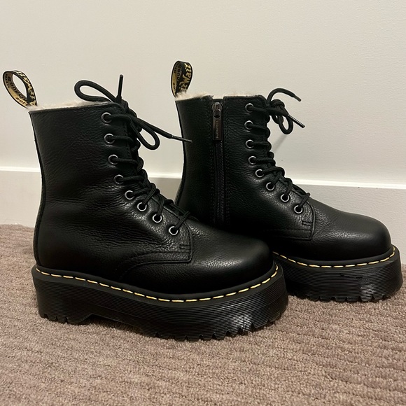 Dr Martens Jadon Faux Fur Lined Boots - Picture 6 of 10